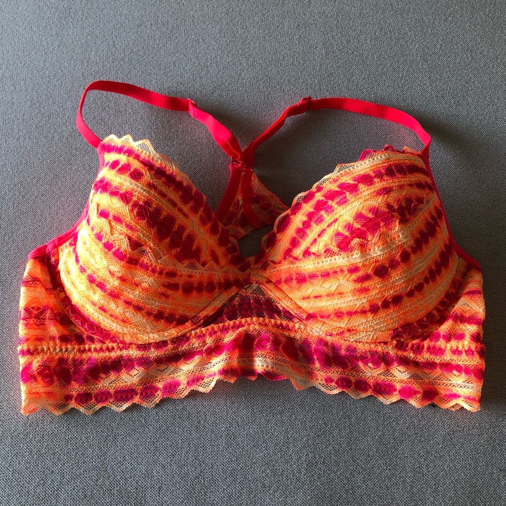 PINK Multicolored Razorback Bralette